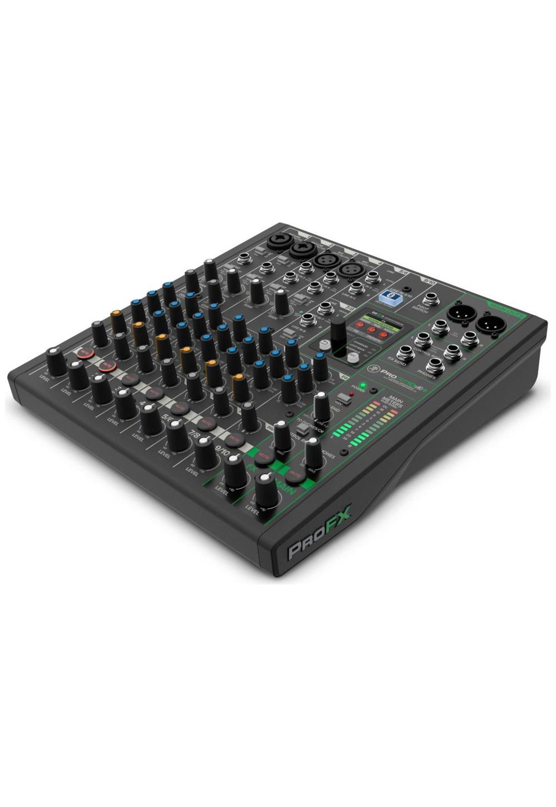 Mixer Analógico 10 Canales- Usb C/Fx+Bt+Loopback Profx10V3+ Mackie