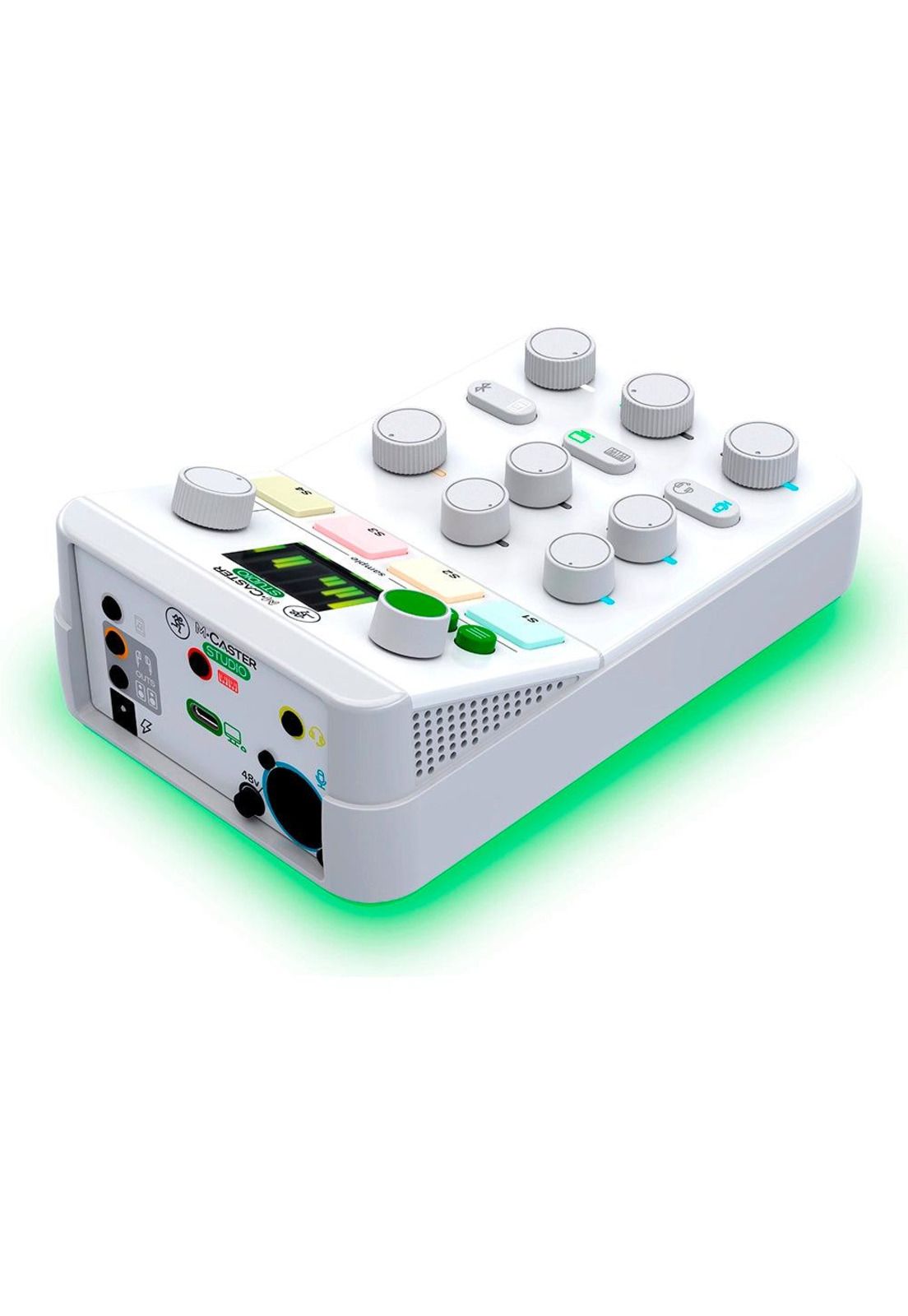 Mixer Mackie Compacta Usb para Podcast M Caster Studio Live White MCASTERSTUDIOWH