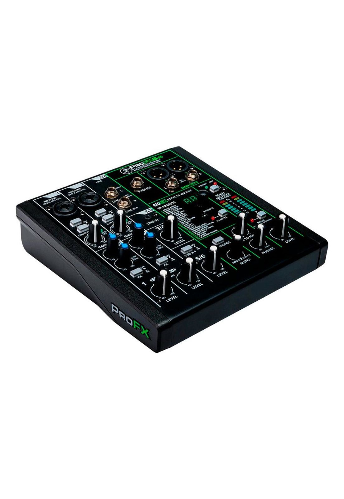Mixer Mackie Analogico 6 Canales Usb C/Fx PROFX6V3