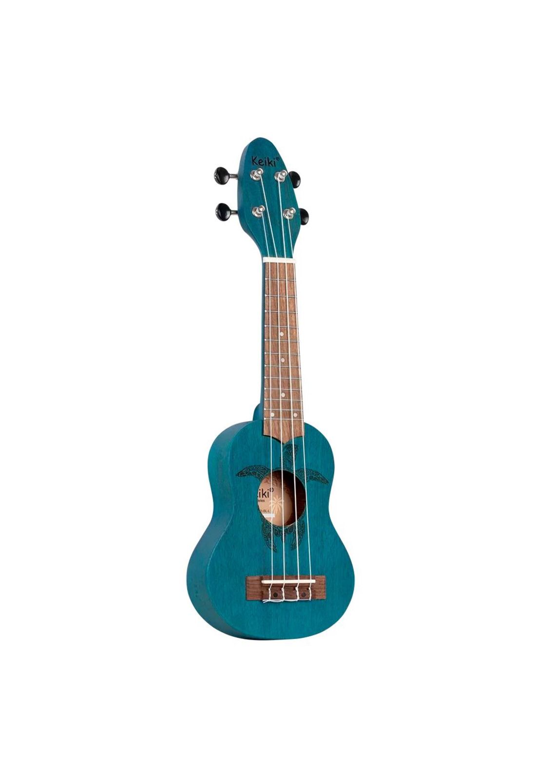 Ukelele Sopranino Keiki By Ortega Diseño Tortuga (Azul) K1-BL