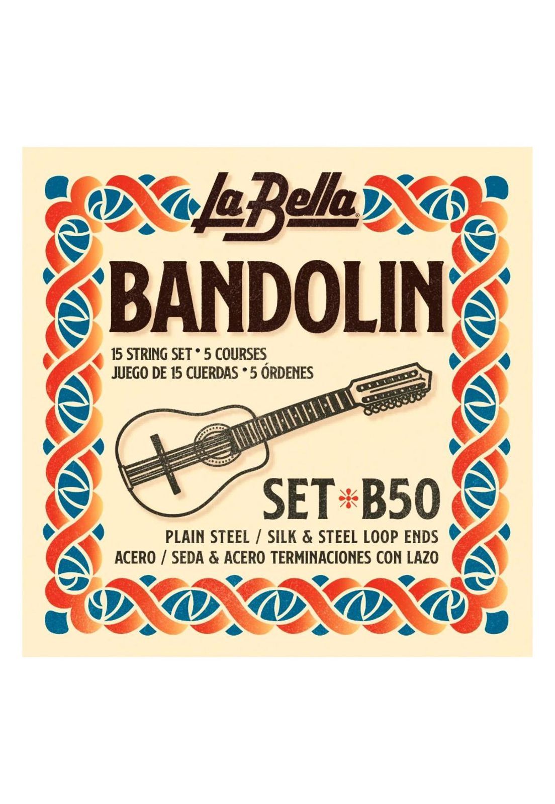Cuerdas Bandola La Bella 15C, Bandolin B50