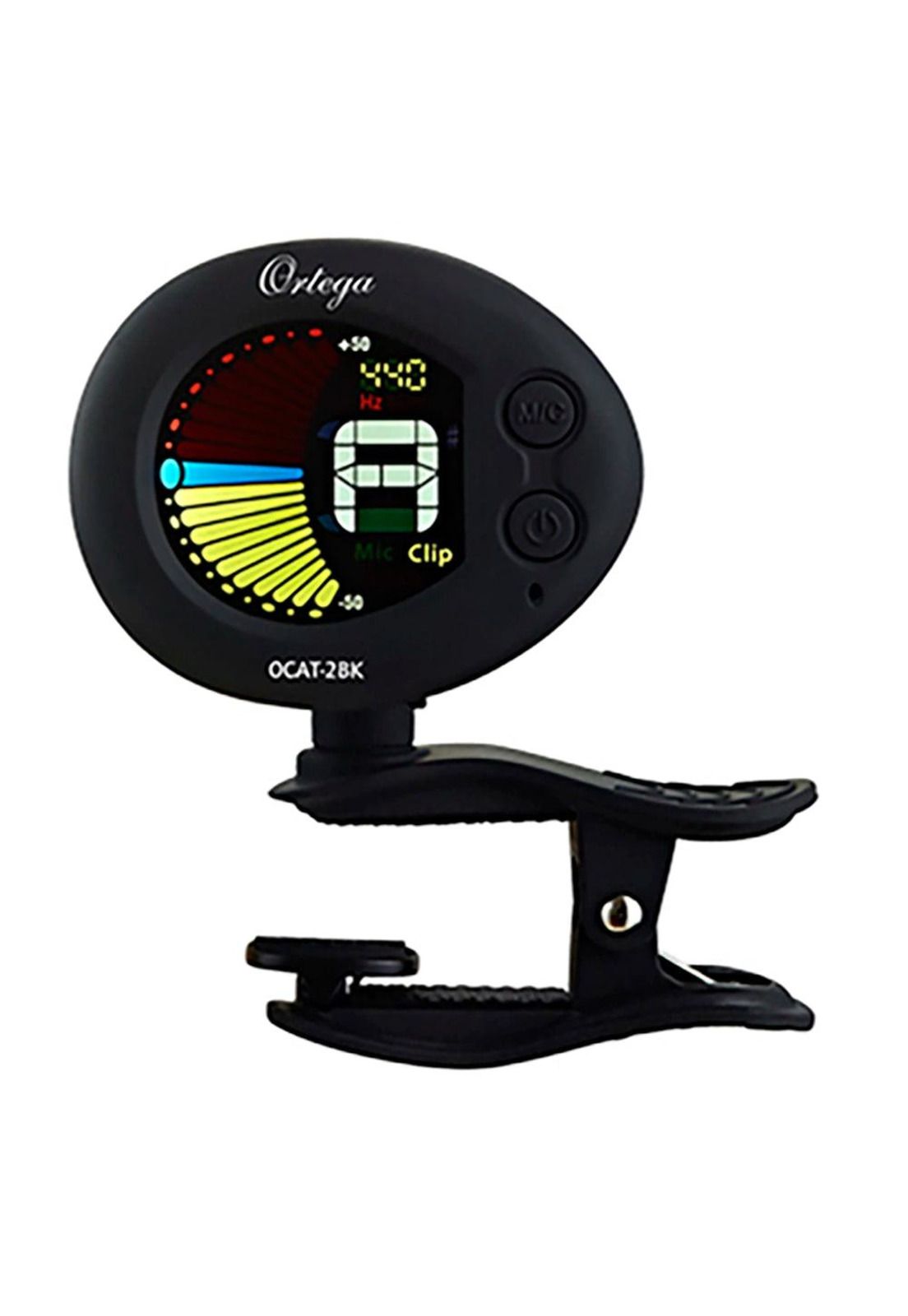 Afinador Ortega Cromático Y Metronomo C/Clip OCAT-2BK