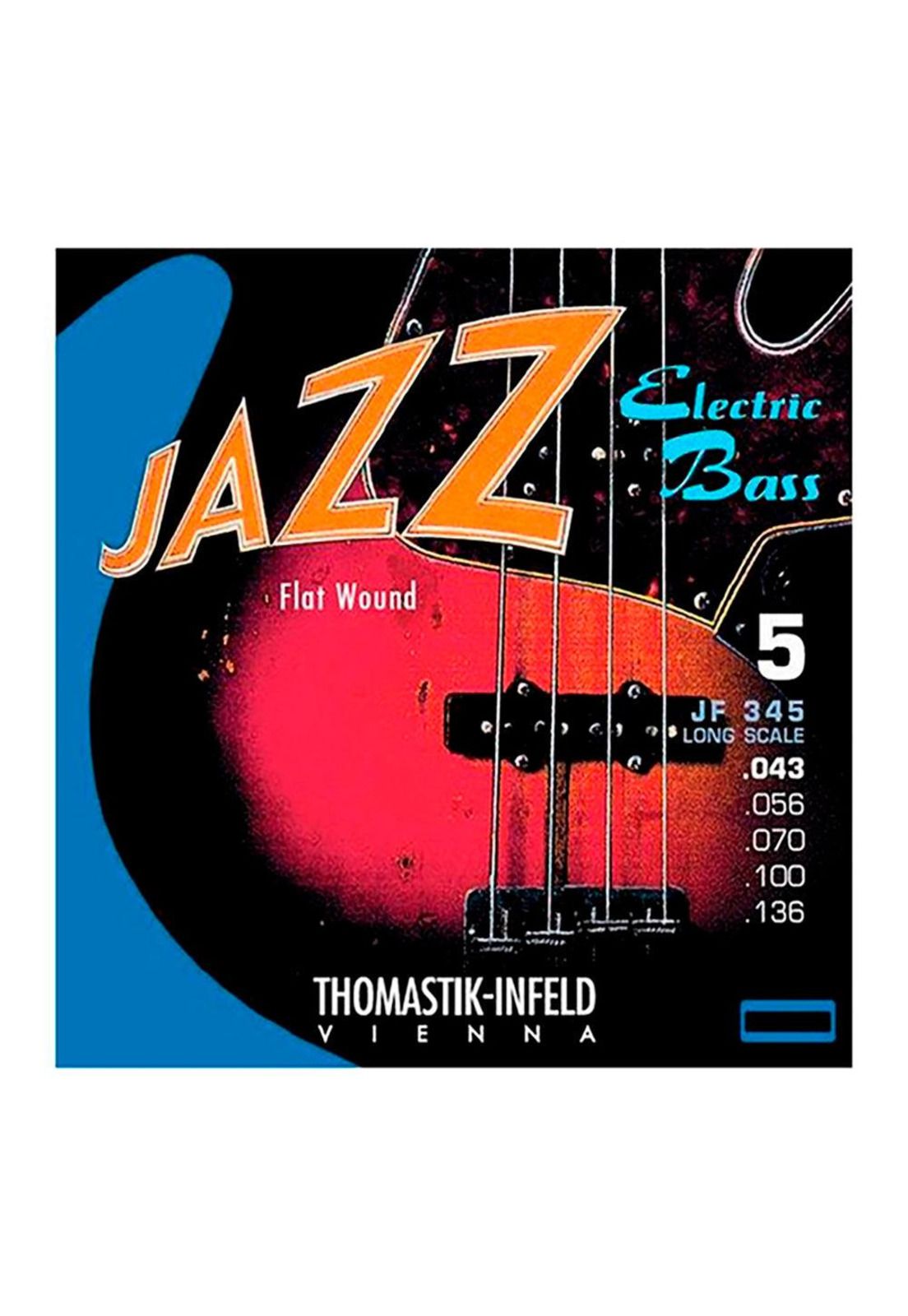 Cuerdas Bajo Eléctrico Thomastik-Infeld Jazz Flat Wound .043.136 (5C.) JF345