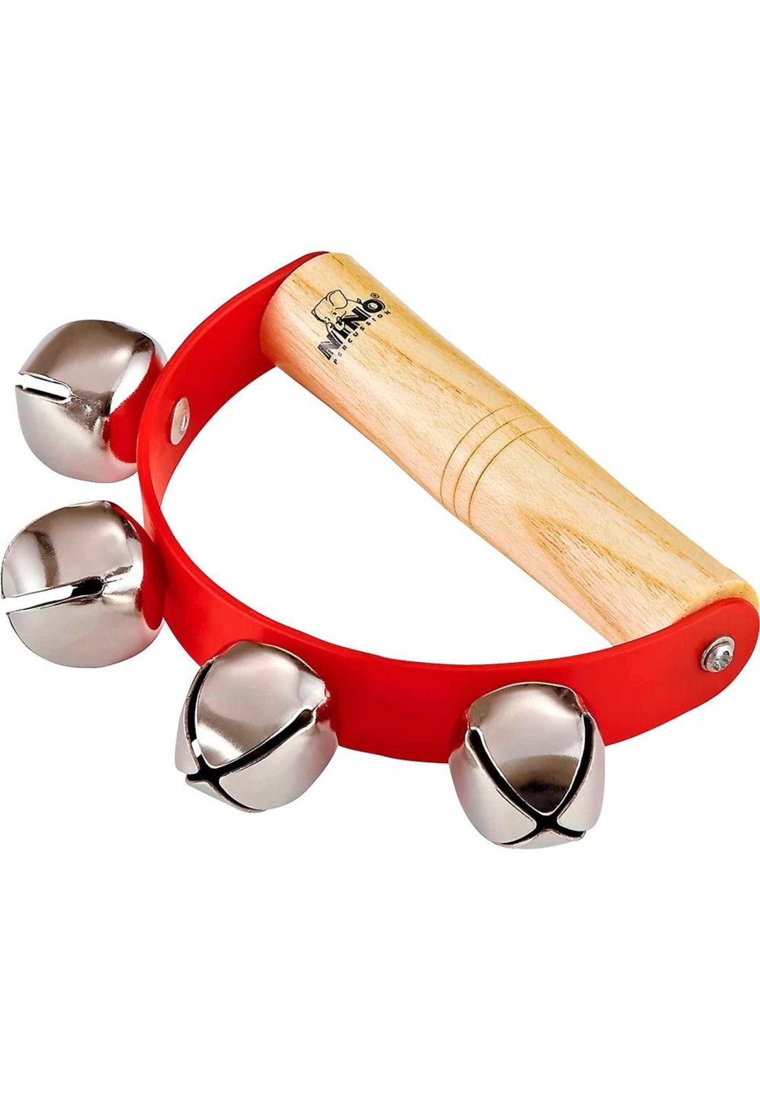 Sonajero De Mano Meinl Nino Percussion Sleight Bell 4 Campanas Rojo NINO962