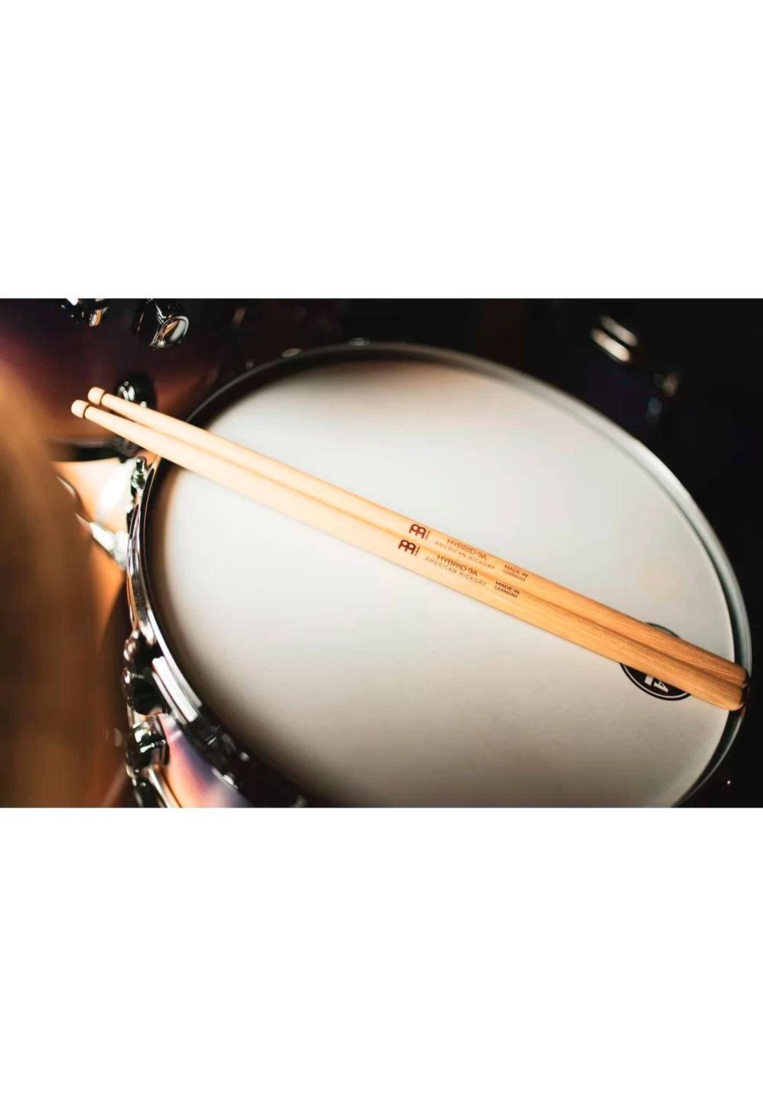 Baquetas Meinl Stick & Brush 9A Hybrid (American Hickory (Punta Madera) SB133