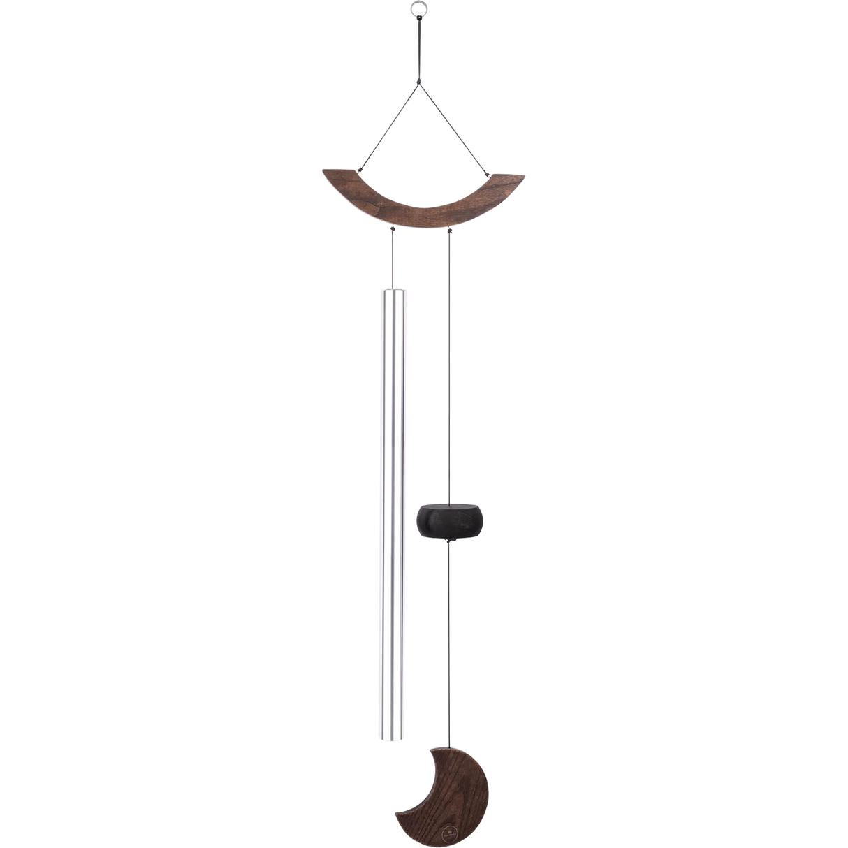 Campanitas De Meditación Wind Chimes 49"/125Cm "Moon" A:432Hz Silver