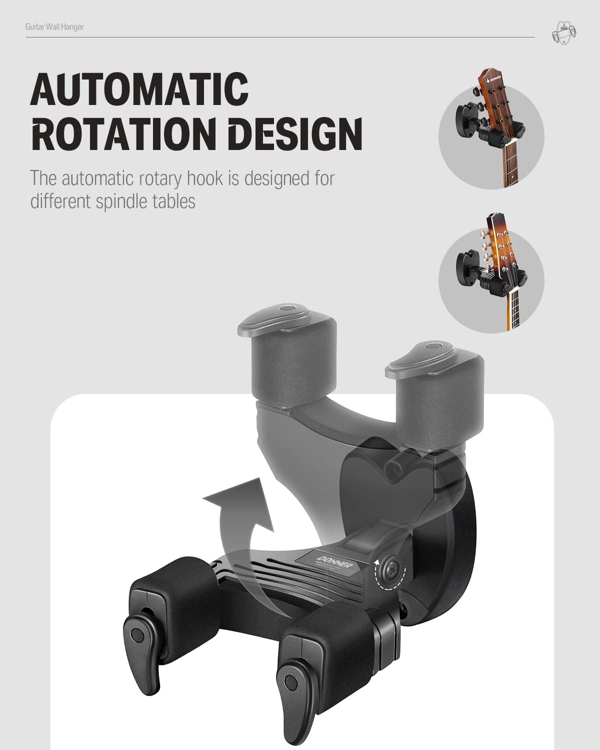 Soporte Para Guitarra En Pared Ec1127 Donner