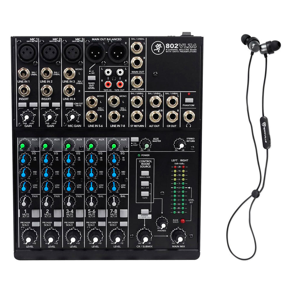 Mixer Análogo 8 Canales 802Vlz4 Mackie