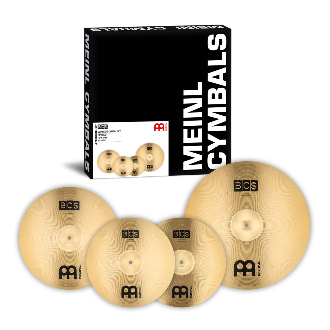 Pack Platillos Meinl Cymbals Bcs Complete SetUp (14H+16C+20R) BCS141620