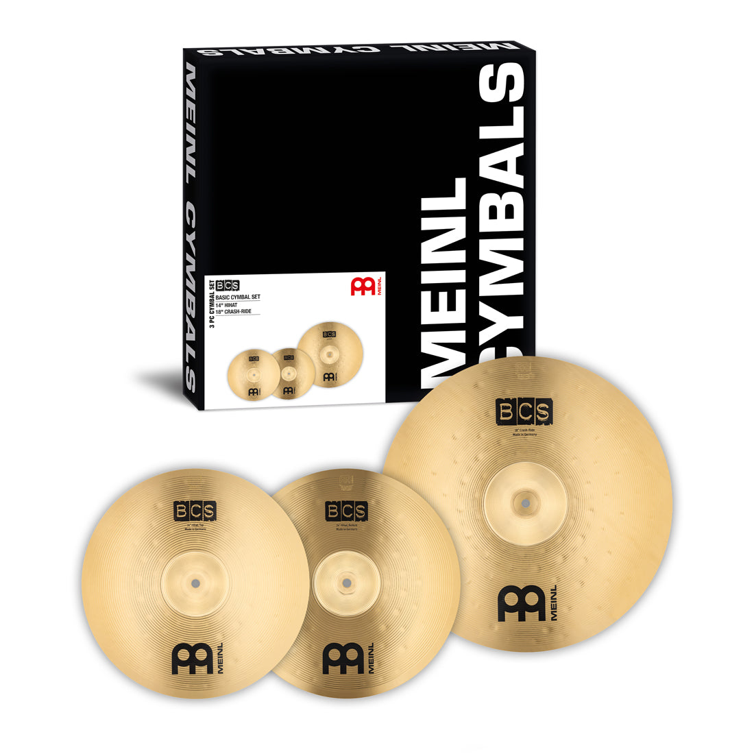 Pack Platillos Meinl Cymbals Bcs Basic Cymbal Set (14H+18) BCS1418