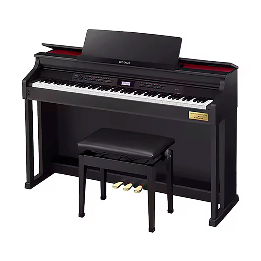Piano Digital Casio 88 Teclas Celviano Negro (Incluye: Adaptador de Corriente 12V) AP-710BK