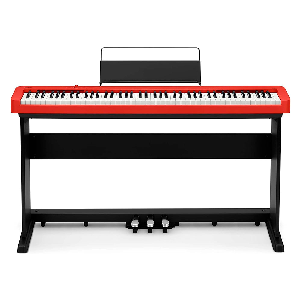 Atril Teclado Casio P/Piano Digital CdpS360 de Madera. Incluye: Pedal Triple Integrado Negro CS-470PC2