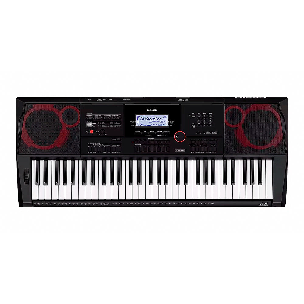 Teclado Casio 61 Teclas Alta Gama Negro (Incluye: Adaptador de Corriente 12V) CT-X3000