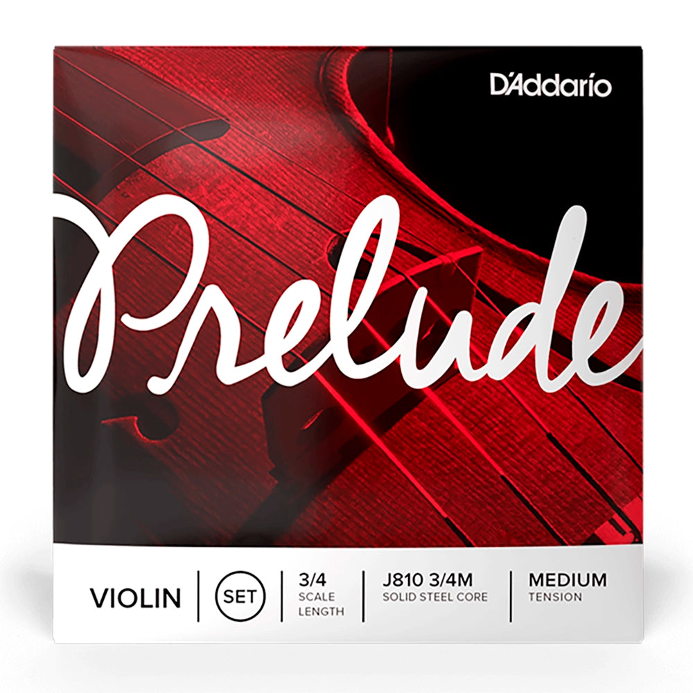 Cuerdas Violín Daddario Orchestral 3/4 Prelude Tensión Media J810 3/4M