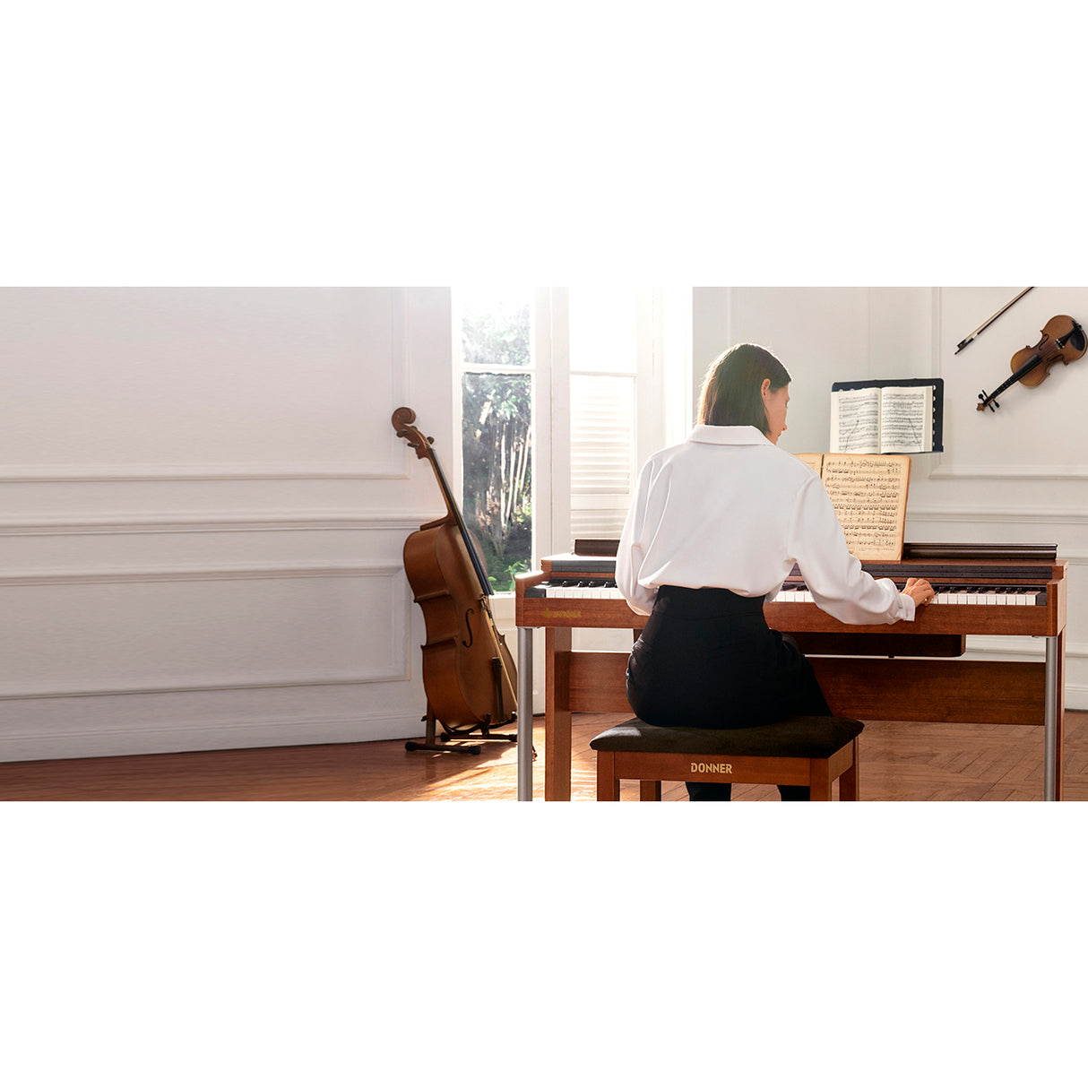 Piano Digital 88 Teclas Ddp-200 Donner (No incluye banqueta)