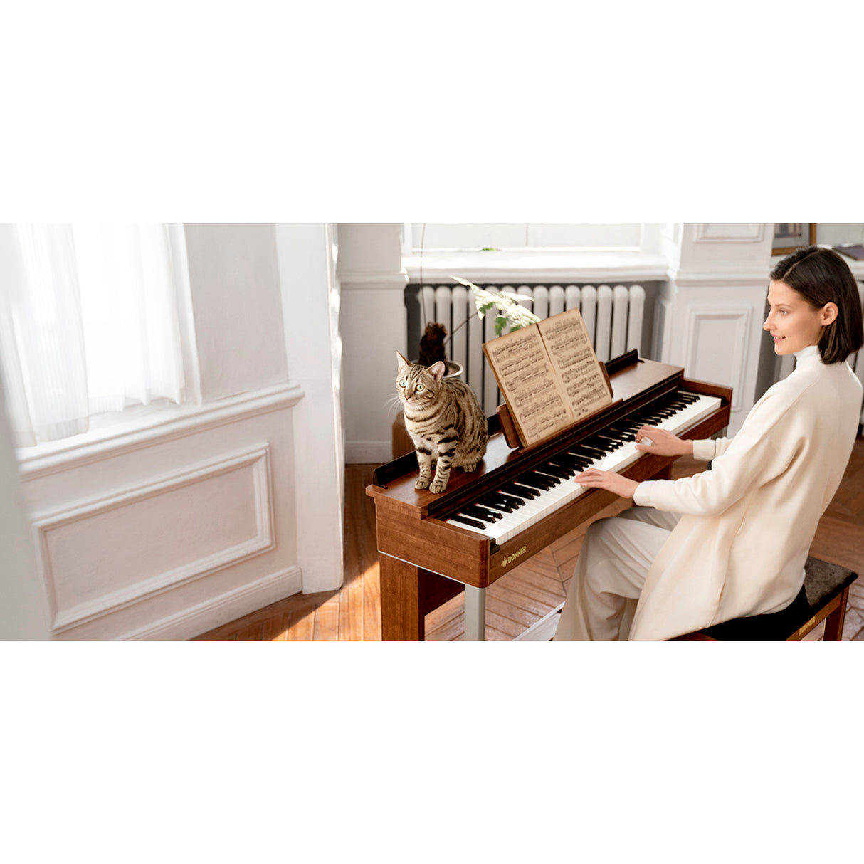 Piano Digital 88 Teclas Ddp-200 Donner (No incluye banqueta)