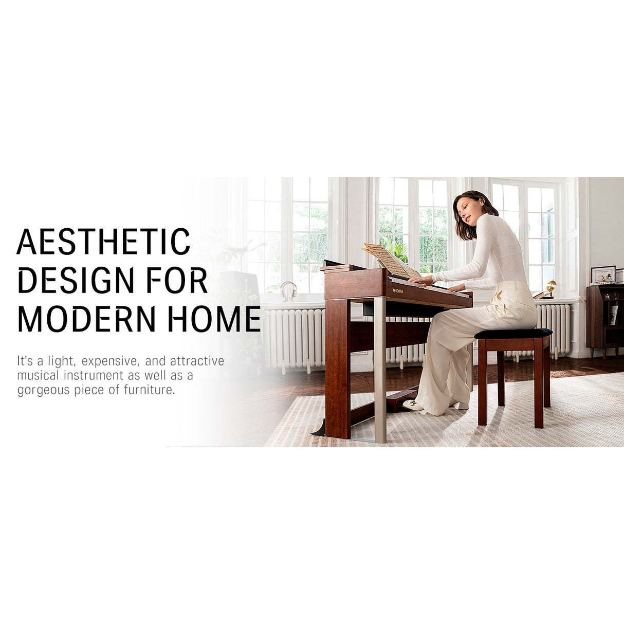 Piano Digital 88 Teclas Ddp-200 Donner (No incluye banqueta)