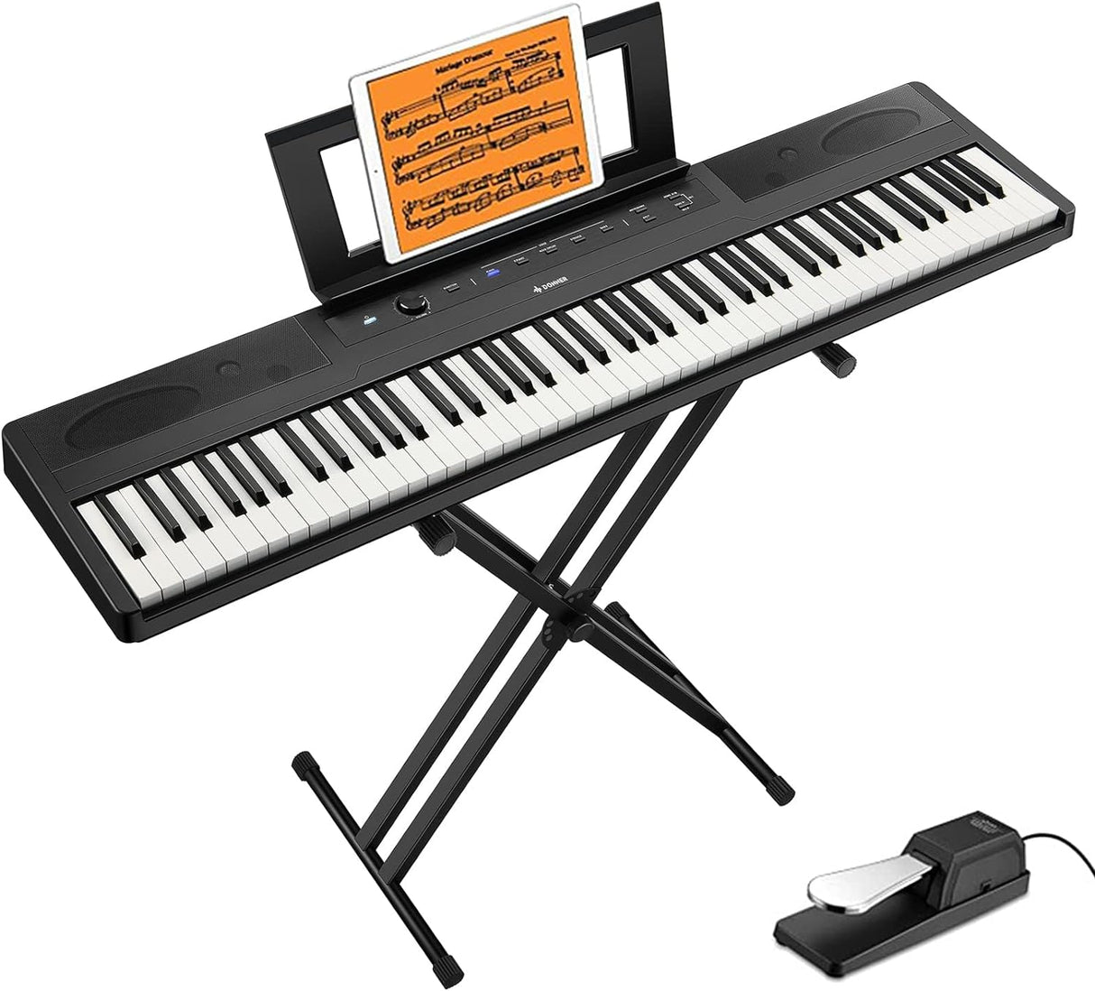 Piano Digital 88 Teclas Semi-Contrapesadas Dep-45 Donner