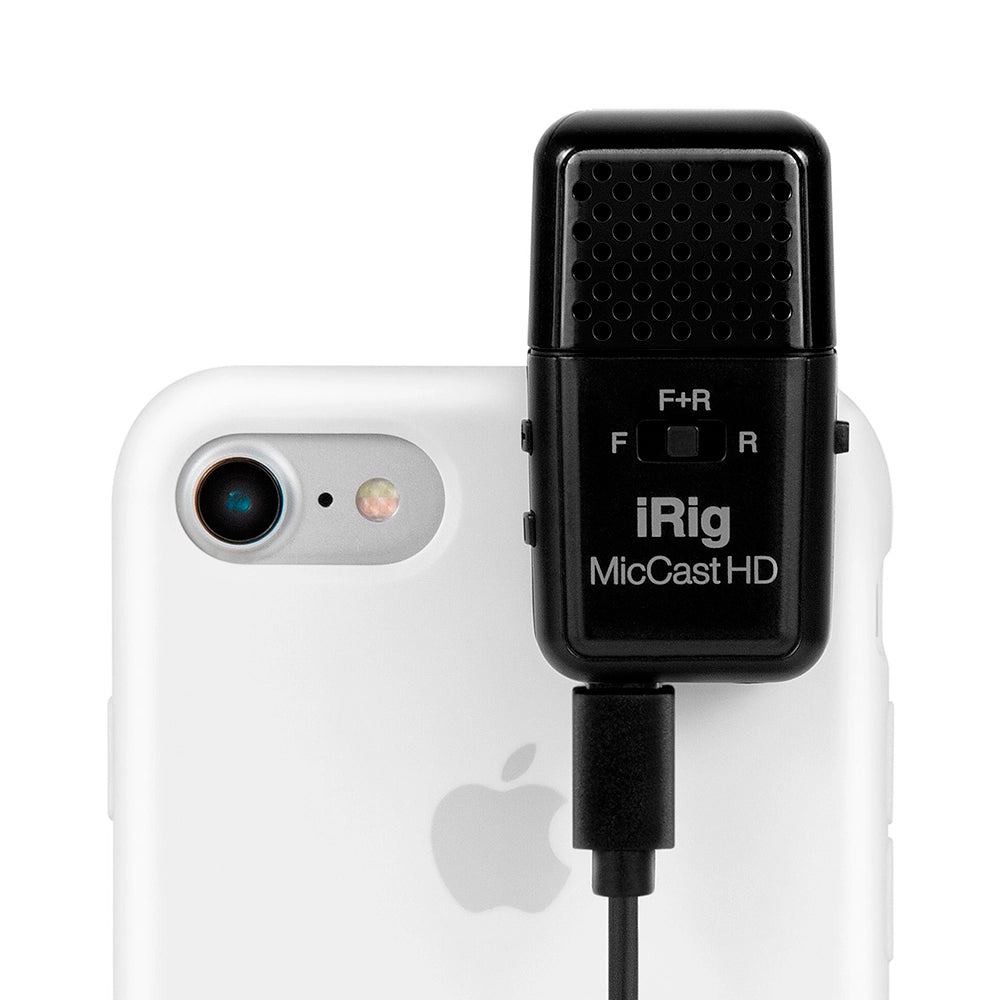 Microfono Ik Multimedia Compacto Grabacion Frontal / Posterior / Bidireccional iRig Mic Cast HD