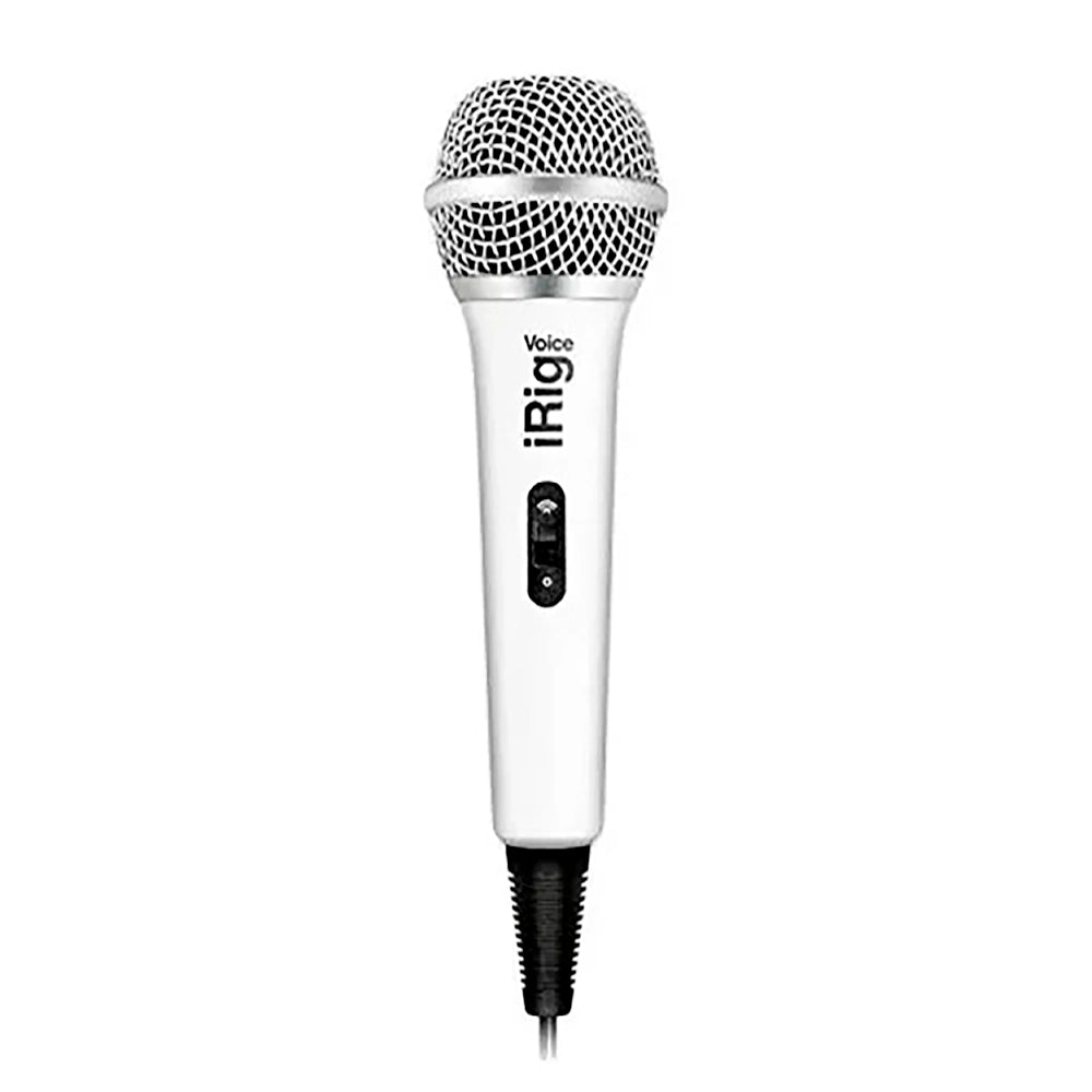 Microfono Ik Multimedia Vocal/Karaoke Dispositivos Moviles (Blanco) iRig Voice (White)
