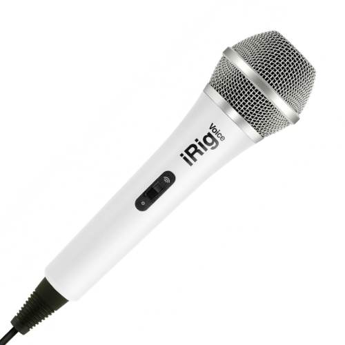 Microfono Ik Multimedia Vocal/Karaoke Dispositivos Moviles (Blanco) iRig Voice (White)