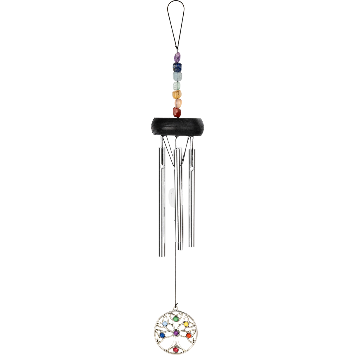 Campanitas De Meditación Wind Chimes 12"/30Cm Mini Chakra "Tree Of Life" Silver