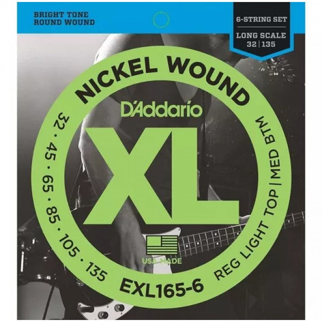 Cuerdas Bajo Electrico (.32-.135) Exl165-6 Daddario