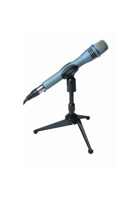 Mini-Atril Para Micrófono (Tripode) Sobre Mesa +Pinza Mic A188 Quik Lok