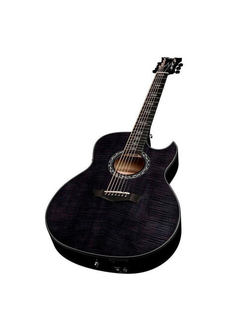 Guitarra ElectroAcústica Dean 7 Cuerdas +Usb Exhibition Ultra EXULTRA7 FM TBK