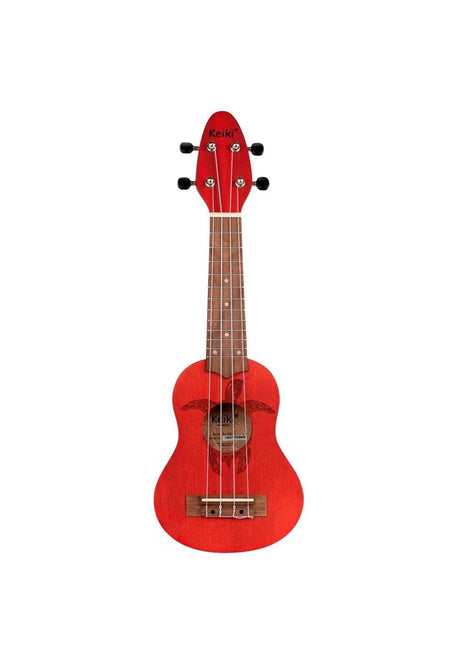 Ukelele Sopranino Keiki By Ortega Diseño Tortuga (Rojo) K1-RD