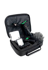 Kit Vlogger Mackie para Celulares O Camaras Dslr (Microfono Em93R +Luz Led+Gimbal+Estuche) EM-93MK