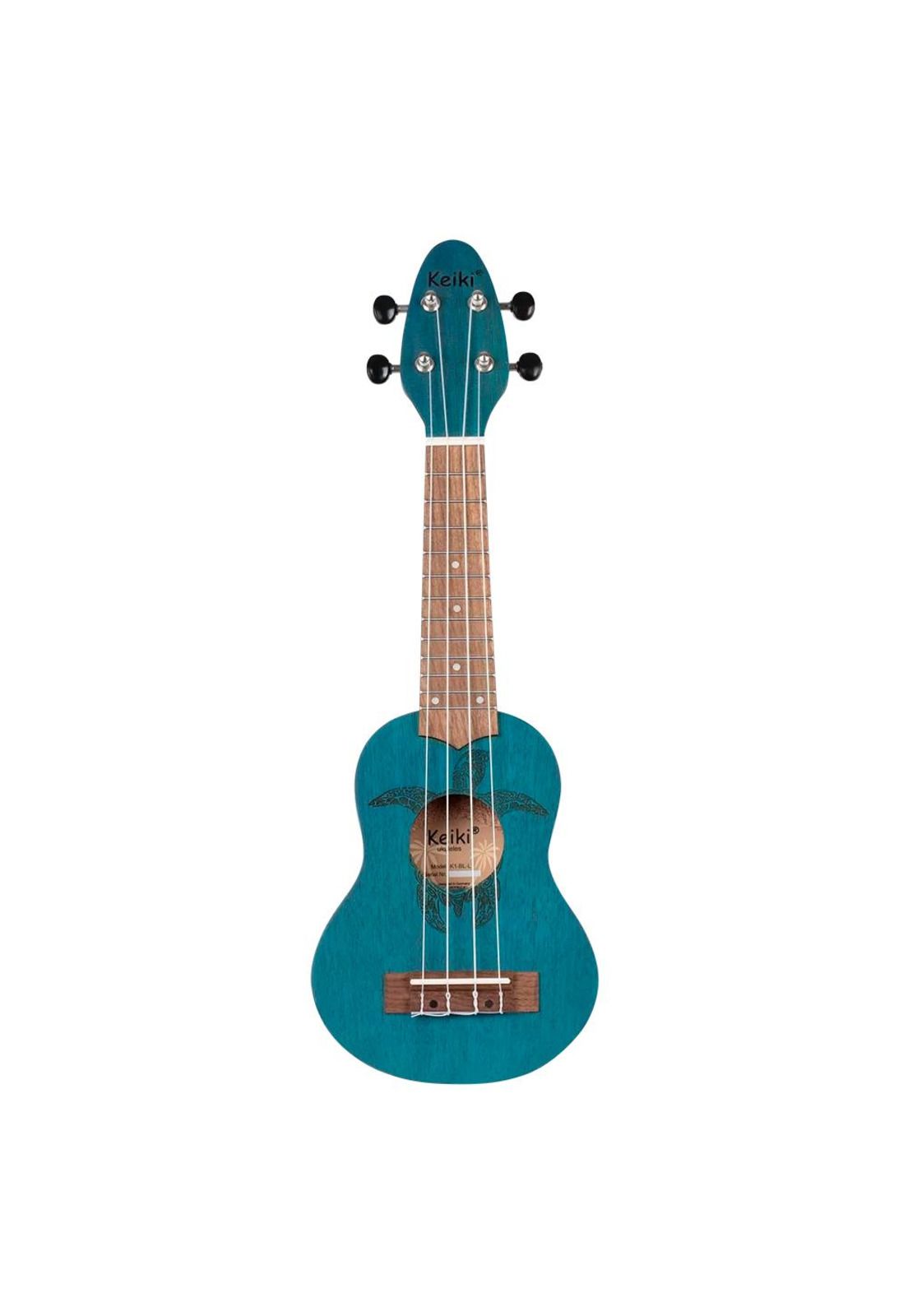 Ukelele Sopranino Keiki By Ortega Diseño Tortuga (Azul) K1-BL