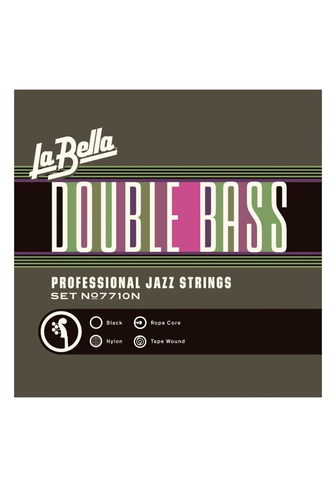 Cuerdas Contrabajo La Bella Double Bass Pro Jazz Strings 7710N
