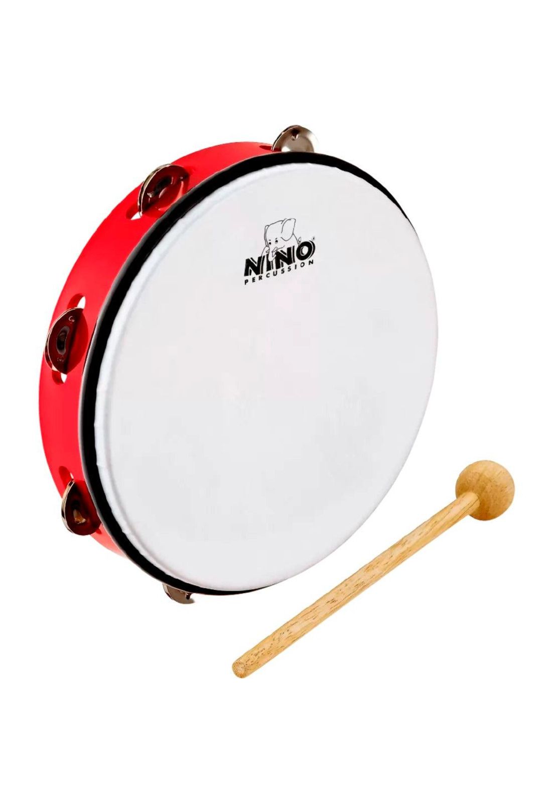 Pandereta Niño 10 + Baqueta Meinl Nino Percussion Red NINO24R