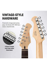 Guitarra Eléctrica Vintage Strat Ssh Black Dst-400B Donner