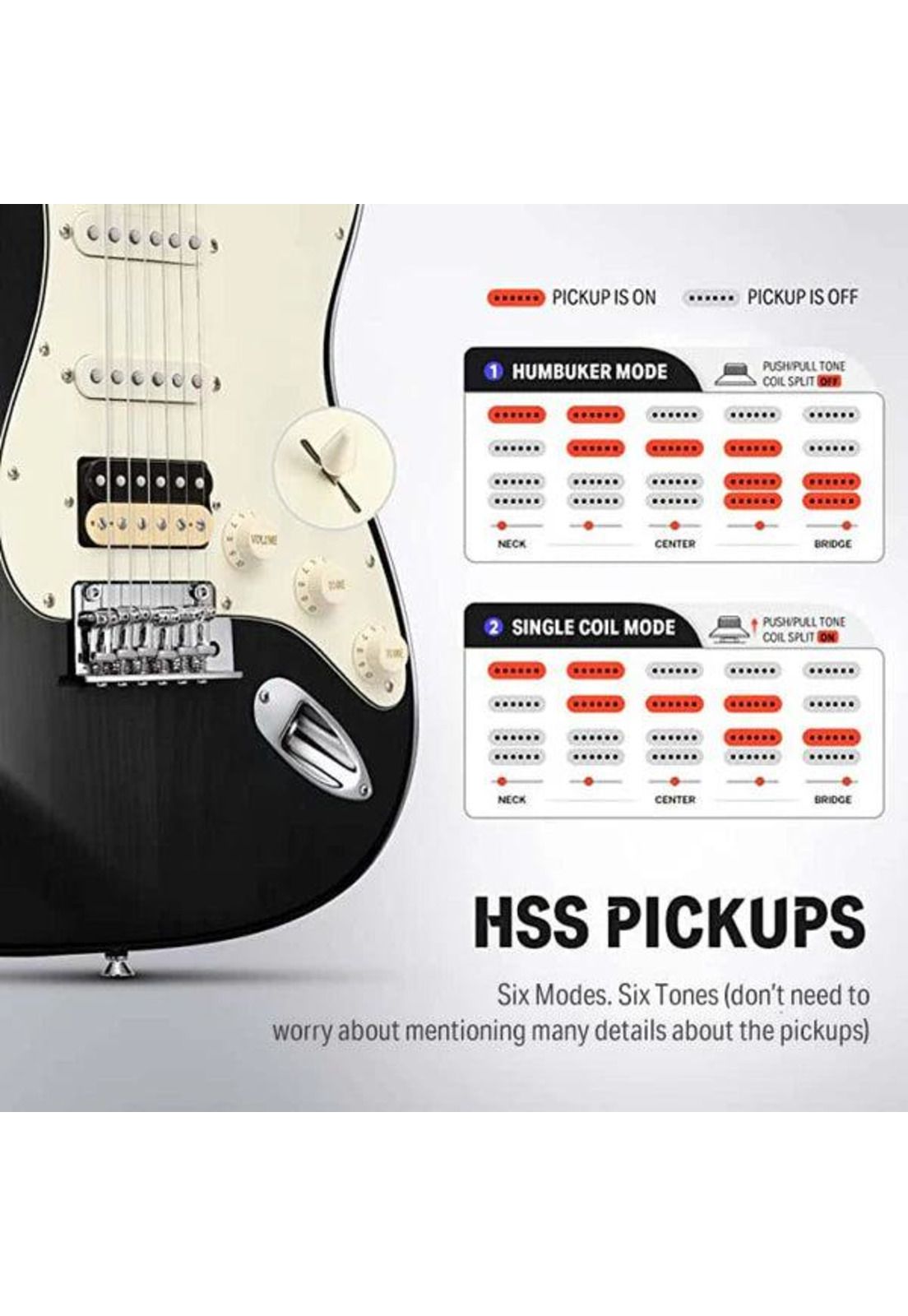 Guitarra Eléctrica Vintage Strat Ssh Black Dst-400B Donner