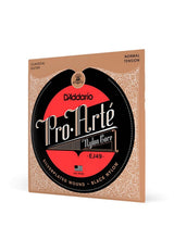Cuerdas Guitarra Nylon Daddario ProArte Entorchado Plata/Nylon Negro (Tensión Normal) EJ49