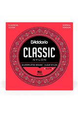 Cuerdas Guitarra Nylon Classic Daddario Entorchado Plata/Nylon Transparente (Tensión Normal) EJ27N