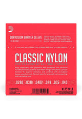 Cuerdas Guitarra Nylon Classic Daddario Entorchado Plata/Nylon Transparente (Tensión Normal) EJ27N