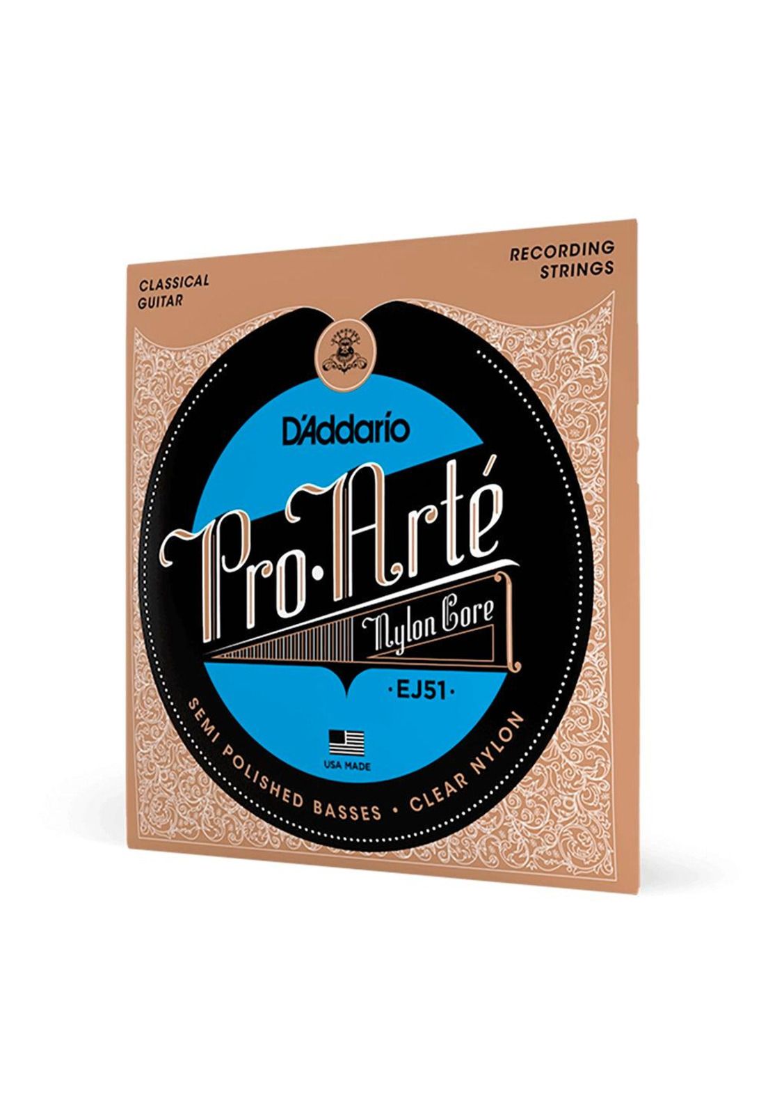Cuerdas Guitarra Nylon Daddario ProArte Entorchado Plata/Nylon Transp (Tensión Alta) EJ51