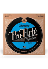 Cuerdas Guitarra Nylon Daddario ProArte Entorchado Plata/Nylon Transp (Tensión Alta) EJ51
