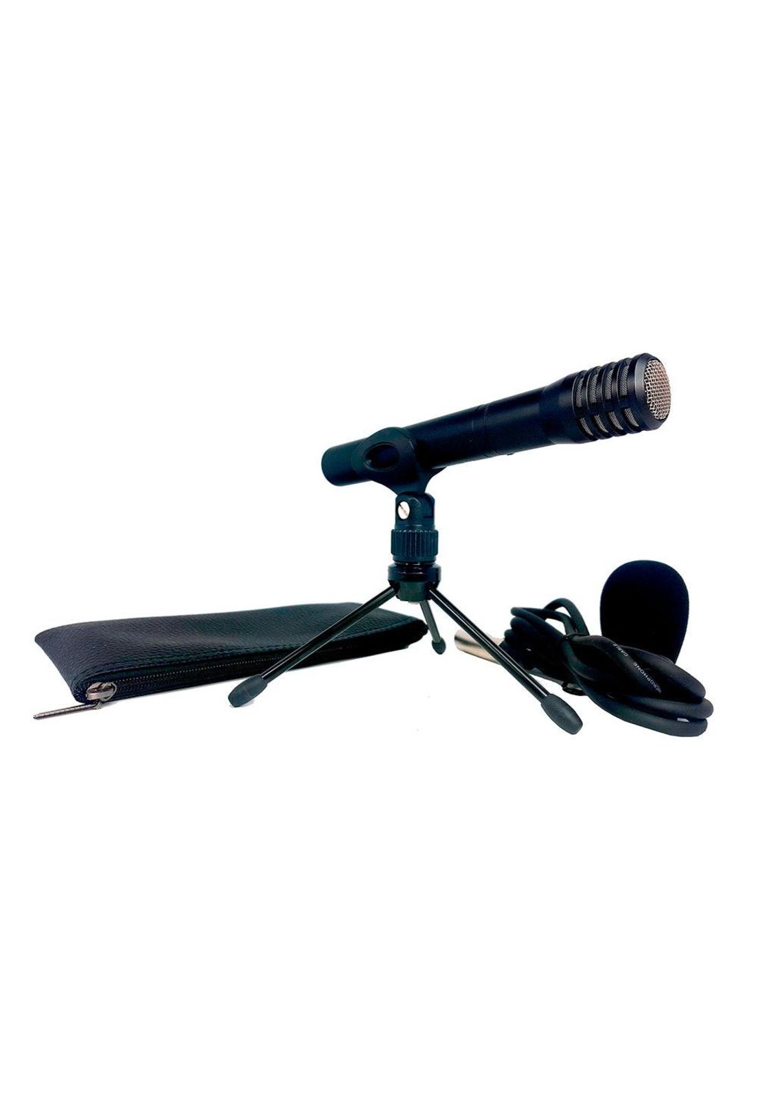 Microfono Condensador Tascam Con Batería + Soporte Y Estuche TM-60