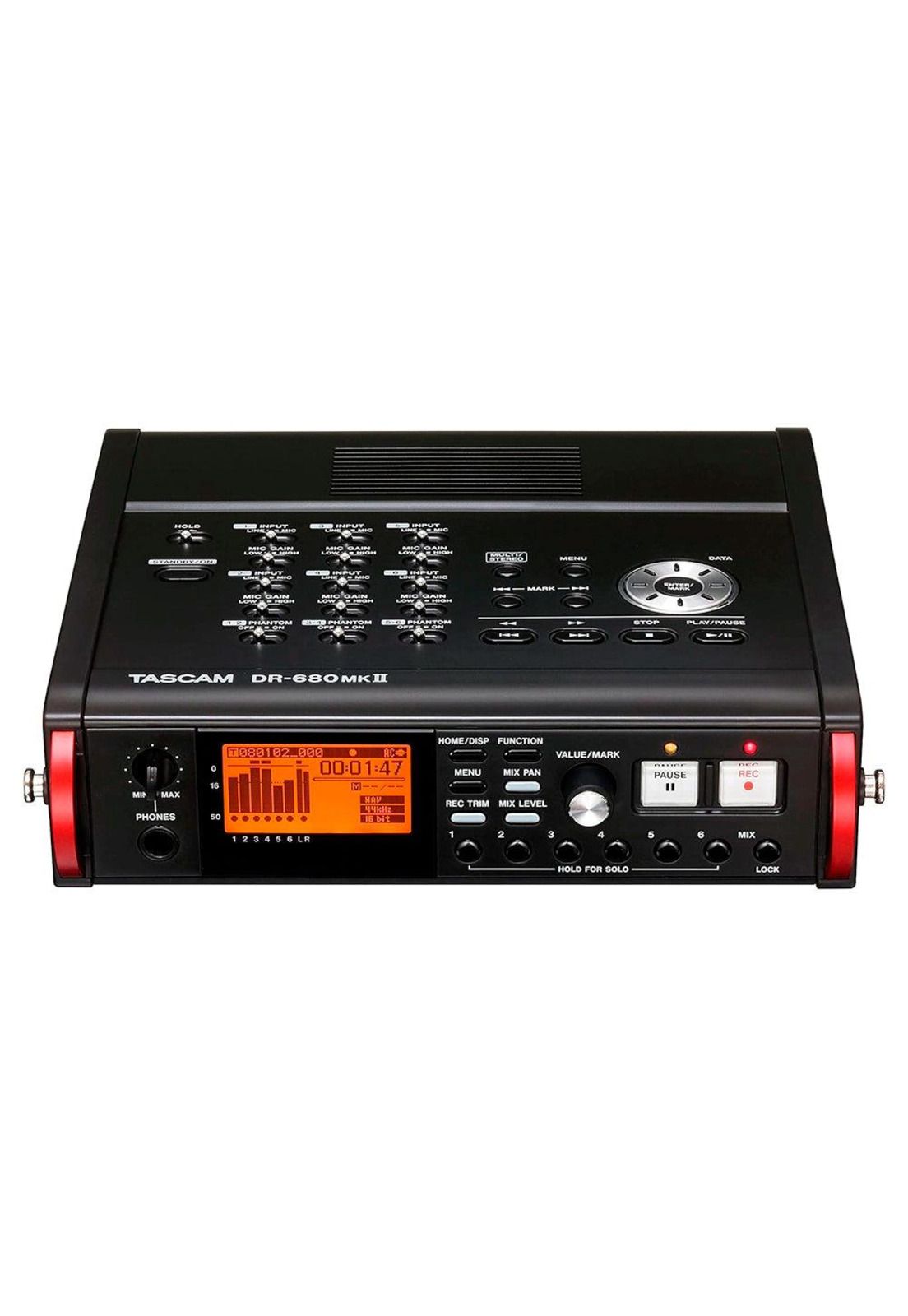 Grabador Audio Digital Tascam Portatil Multipista 24Bit/192Khz 8 Canales (In:4Xlr) DR-680MK2