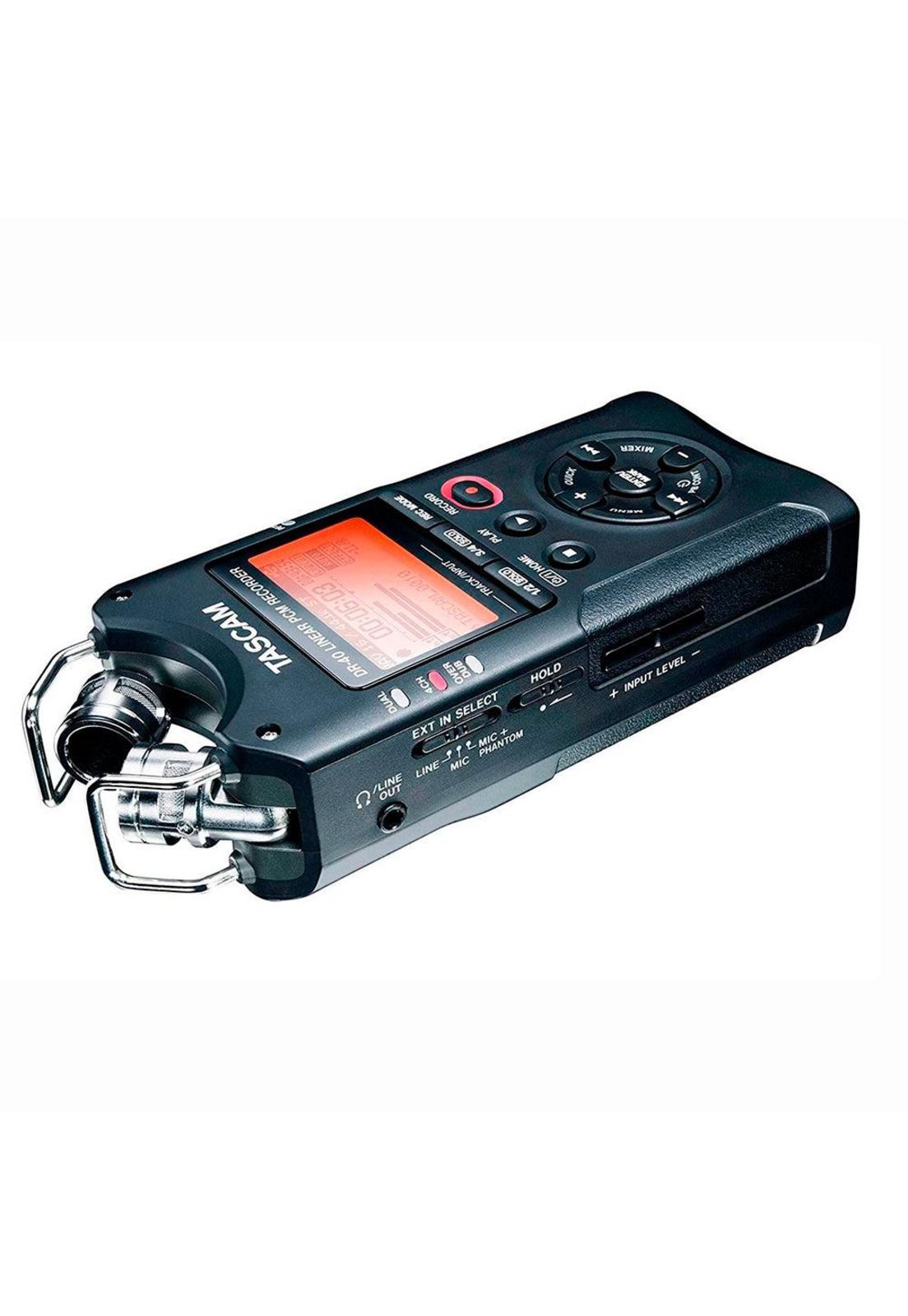 Grabador Audio Digital Tascam Portatil 24Bit/96Khz 4 Canales (In:2Mics+2Xlr) DR-40
