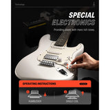 Guitarra Electrica Strat Ssh White Dst-152W Donner