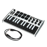 Teclado Controlador Akai Usb 32Mt Mpk Mini Mk3 Special Edition White MPKMINI3W