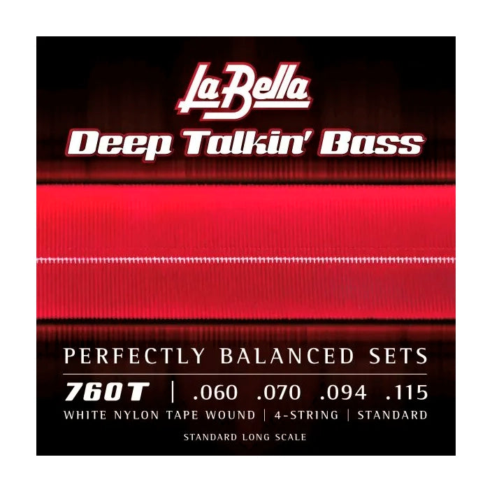 Cuerdas Bajo Eléctrico La Bella deep Takin' Bass ,060,115 Blancas 760T