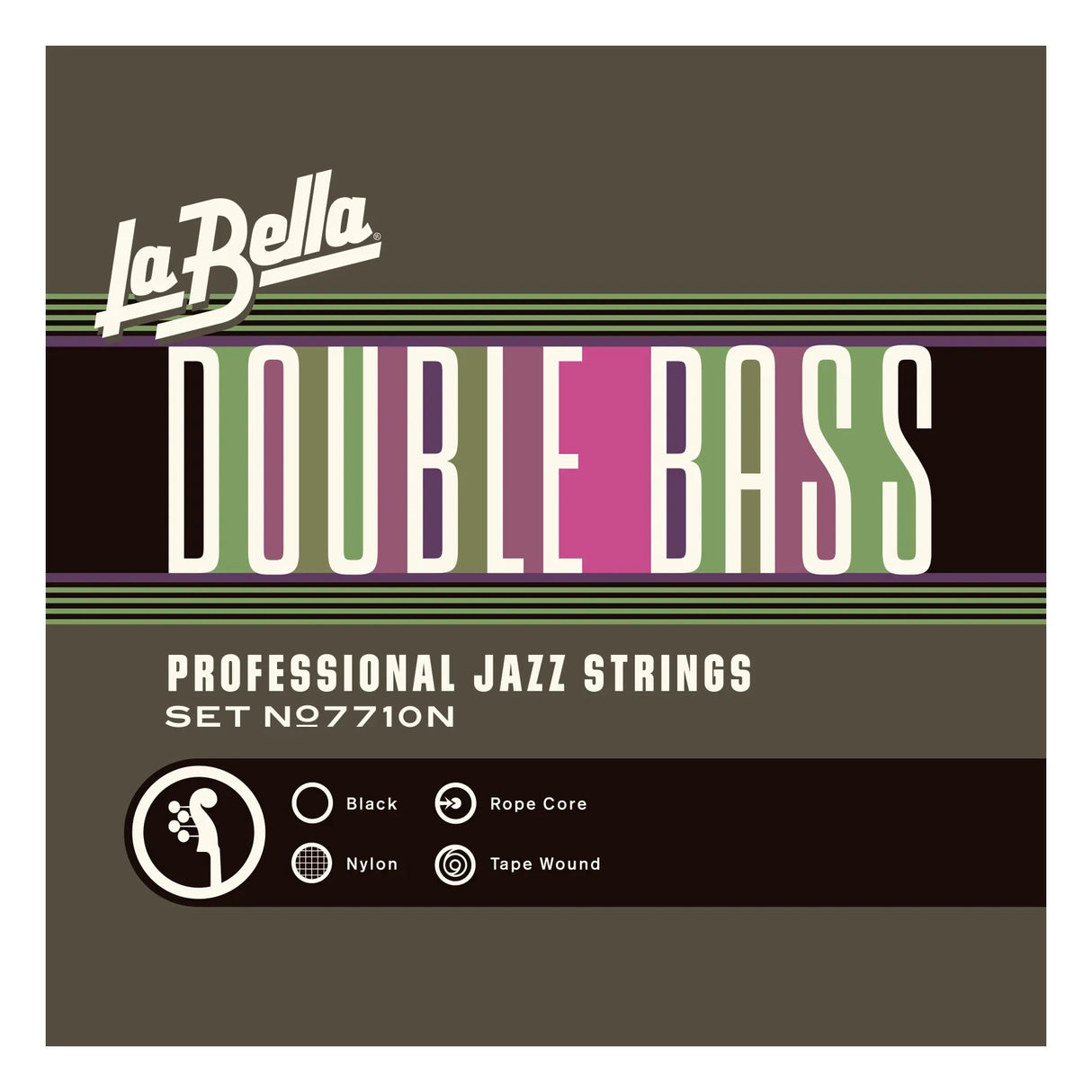 Cuerdas Contrabajo La Bella Double Bass Pro Jazz Strings 7710N