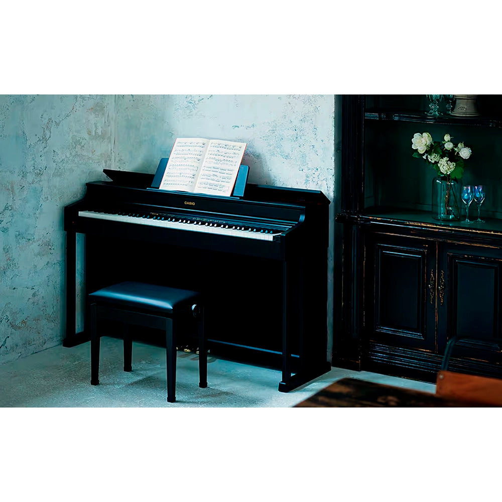 Piano Digital Casio 88 Teclas Celviano Negro (Incluye: Adaptador de Corriente 12V) AP-470BK