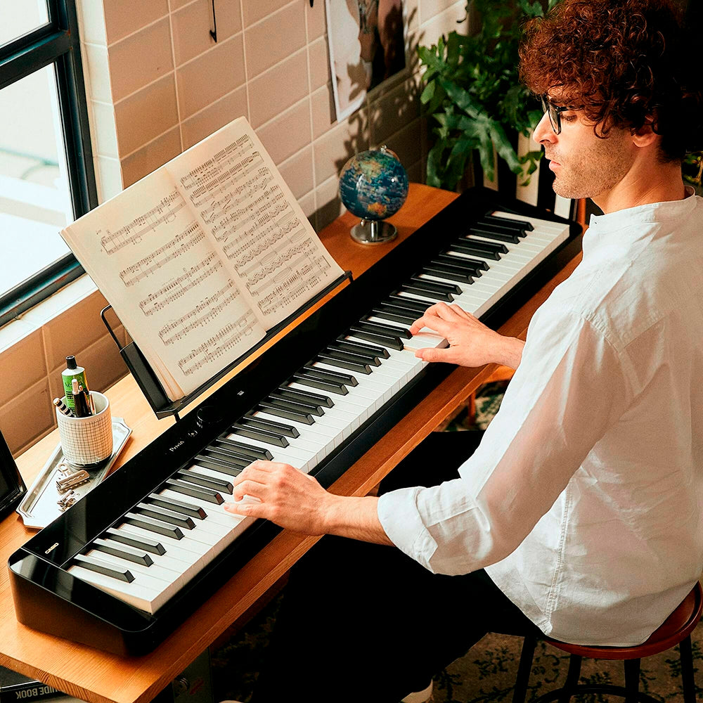 Piano Digital Casio 88 Teclas Privia Negro (Incluye: Adaptador de Corriente 12V Y Dongle Bluetooth) PX-S5000BK